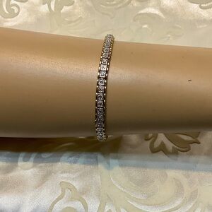 Tennis Bracelet Marked 925-R Elegant Women’s Jewelry